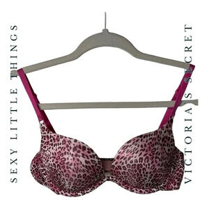 0900. “SEXY LITTLE THINGS” VICTORIA’S SECRET PUSH‎ UP BRA SIZE 34B PINK